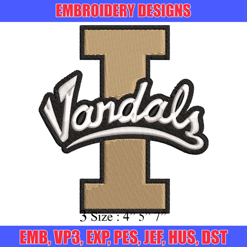 Idaho Vandals embroidery design, Idaho Vandals embroidery, logo Sport, Sport embroidery, NCAA embroidery..jpg