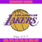 La lakers logo Embroidery Design, Brand Embroidery, Embroidery File, Logo shirt, Sport Embroidery, Digital download.jpg