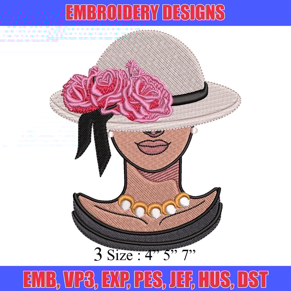 Lady embroidery design, Lady embroidery, logo design, embroidery file, logo shirt, embroidery logo, Digital download..jpg
