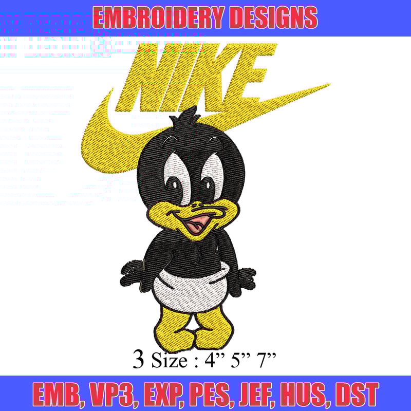 Looney Tunes Nike Embroidery design, Looney Tunes Embroidery, Nike design, Embroidery file, logo shirt, Instant download.jpg