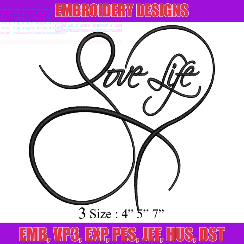 Love life logo embroidery design, Love life logo embroidery, logo design, embroidery file, logo shirt, Digital download.jpg