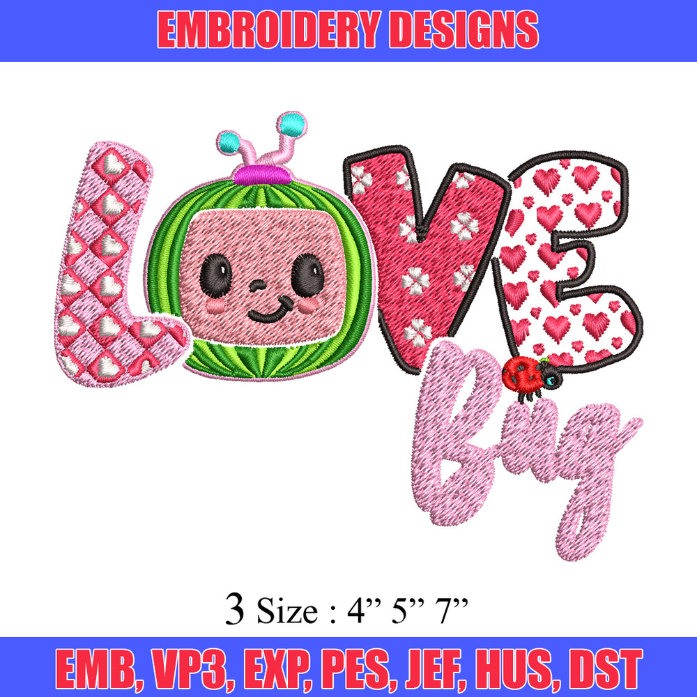 Love bug logo Embroidery design, Love bug logo Embroidery, logo design, Embroidery File, logo shirt, Digital download..jpg