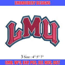 Loyola Marymount Lions embroidery design, Loyola Marymount Lions embroidery, Sport embroidery, NCAA embroidery.