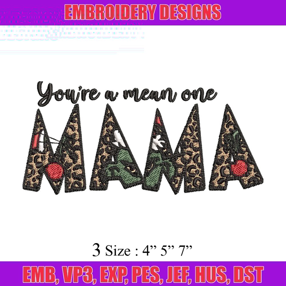 Mama Grinch Embroidery design, Mama Grinch Embroidery, logo design, Embroidery File, logo shirt, Instant download..jpg