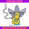 Marge Simpson Smoking Embroidery design, Marge Simpson Embroidery, cartoon design, Embroidery File, Digital download..jpg