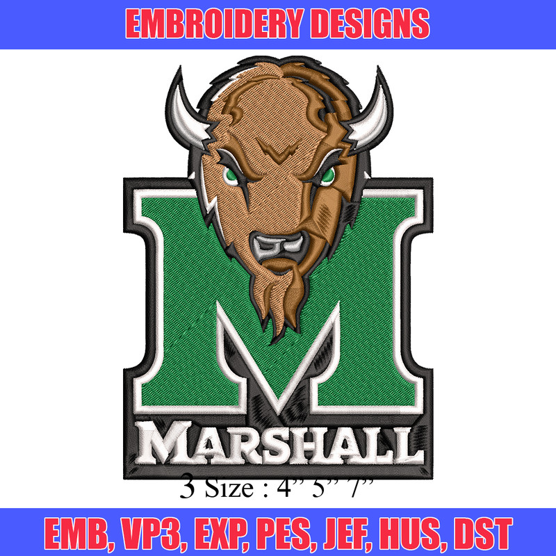 Marshall Thundering Herd embroidery design, Marshall Thundering Herd embroidery, logo Sport embroidery, NCAA embroidery..jpg