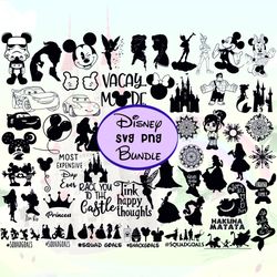 50 svg, png instant digital download bundle, for cricut or silhouette svg, stitch mickeyminnie peter pan tinkerbell arie
