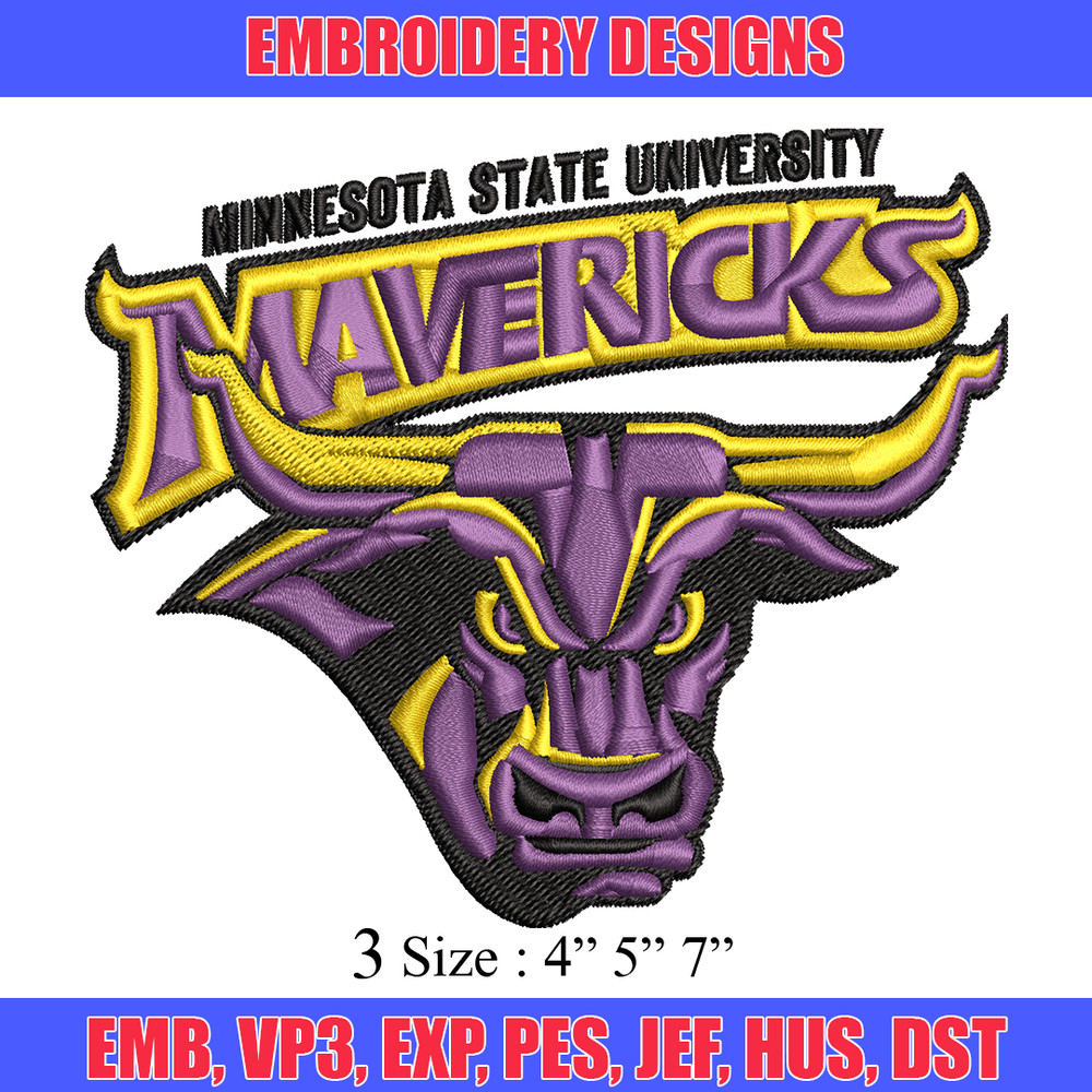 Minnesota State Mavericks embroidery design, Minnesota State Mavericks embroidery, logo embroidery, NCAA embroidery..jpg