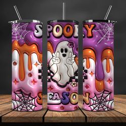 3d tumbler wrap , spooky seamless tumbler wrap,halloween tumbler , halloween png 32