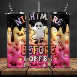 3d tumbler wrap , spooky seamless tumbler wrap,halloween tumbler , halloween png 36