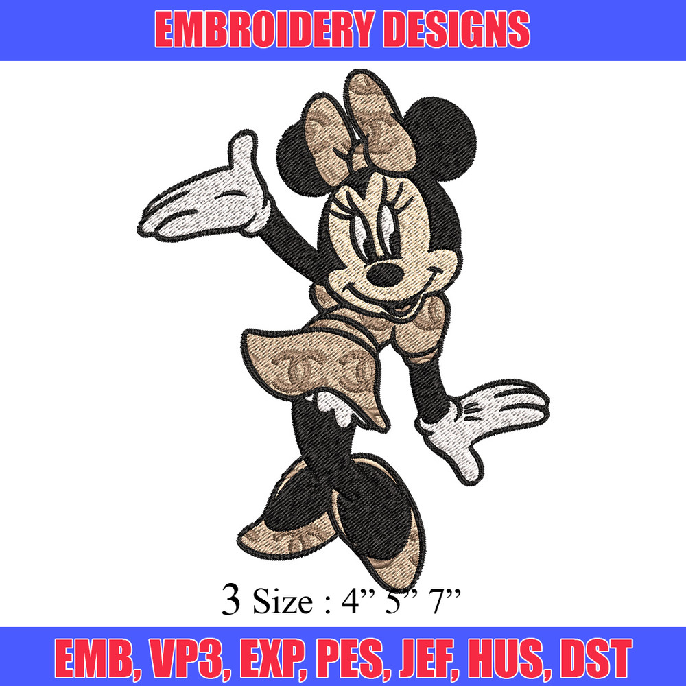 Minnie funny Embroidery Design, Gucci Embroidery, Brand Embroidery, Embroidery File, Logo shirt, Digital download.jpg