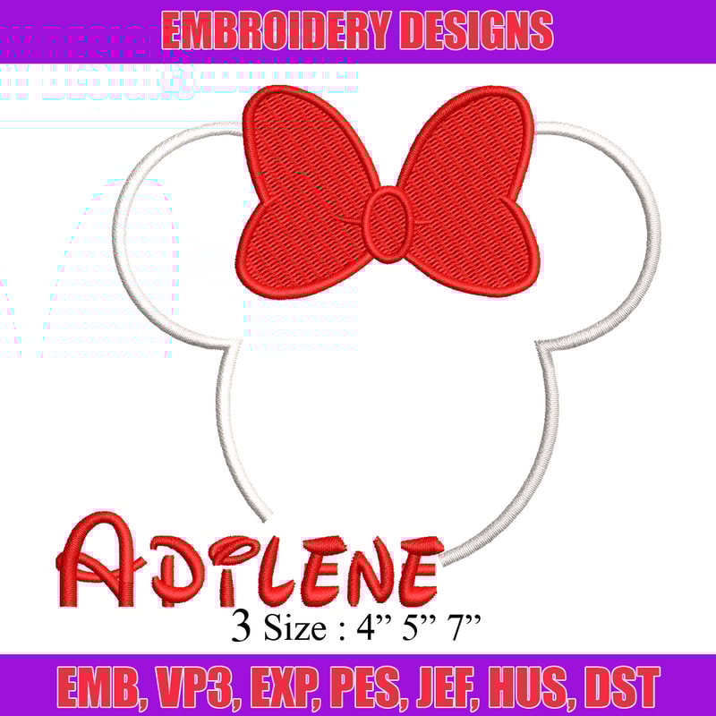 Minnie Mouse head embroidery design, Minnie Mouse head embroidery, Logo shirt, Disney embroidery, Digital download.jpg