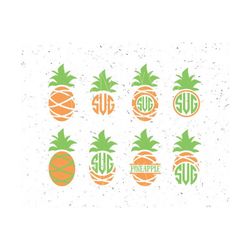 pineapple svg pineapple monogram svg pineapple monogram svg file hawaii svg summer svg file pineapple svg file vacation
