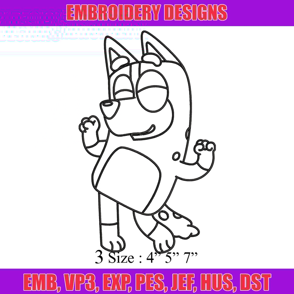 Mom Bluey Coloring Pages Embroidery, Bluey Embroidery, Embroidery File, cartoon design, cartoon shirt, Digital download..jpg