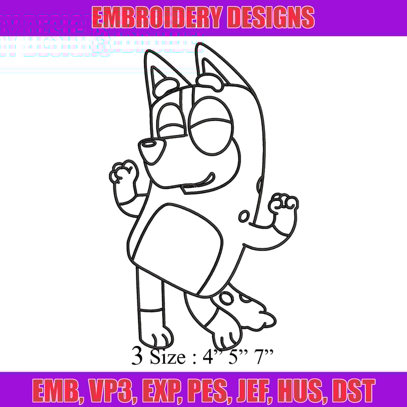 Mom Bluey Coloring Pages Embroidery, Bluey Embroidery, Embroidery File, cartoon design, cartoon shirt, Digital download..jpg