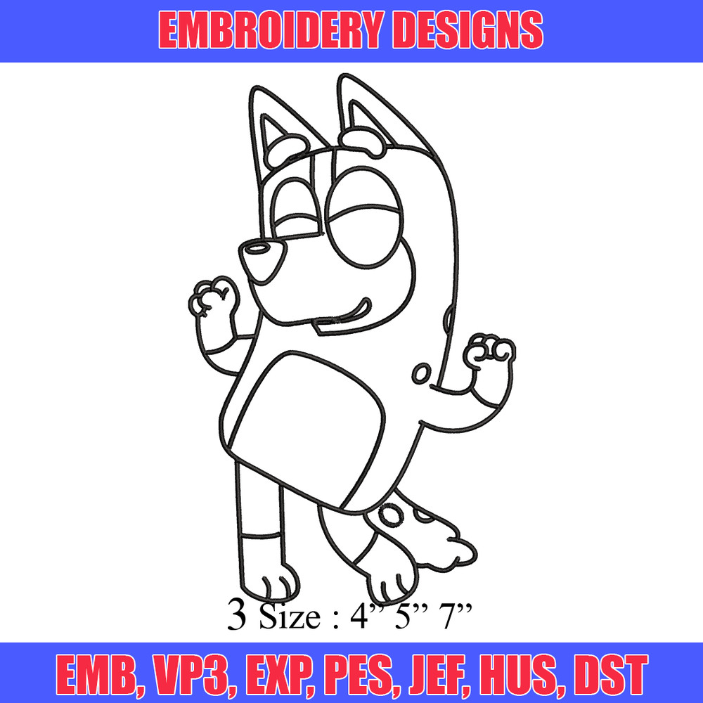 Mom Bluey Coloring Pages Embroidery, Bluey Embroidery, Embroidery File, cartoon design, cartoon shirt, Digital download..jpg