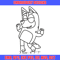 Mom Bluey Coloring Pages Embroidery, Bluey Embroidery, Embroidery File, cartoon design, cartoon shirt, Digital download..jpg