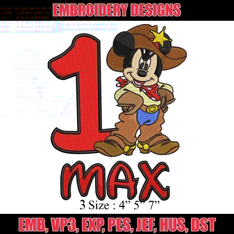 1 Max Mickey Mouse embroidery design, Mickey embroidery, logo design, Logo shirt, disney embroidery, Digital download.jpg