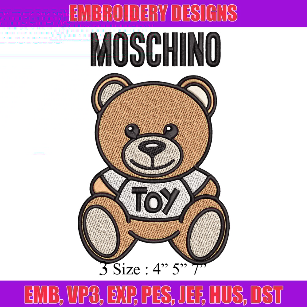 Moschino Kids Teddy logo Embroidery design, Moschino Embroidery, logo design, Embroidery File, Instant download..jpg