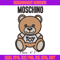 Moschino Kids Teddy logo Embroidery design, Moschino Embroidery, logo design, Embroidery File, Instant download..jpg
