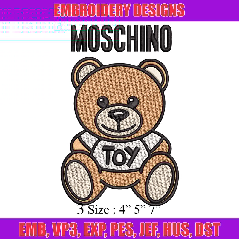Moschino Kids Teddy logo Embroidery design, Moschino Embroidery, logo design, Embroidery File, Instant download..jpg