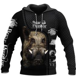 boar hunting 3d all over print | unisex | adult | ht5434