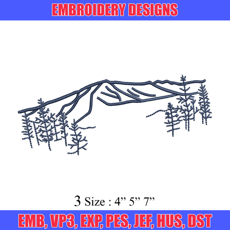 Mountain embroidery design, Mountain embroidery, Mountain design, embroidery file, logo shirt, Digital download..jpg