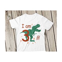 birthday boy svg, t-rex svg svg, boy dinosaur svg file,three-rex birthday boy svg, gift boys cut file cricut silhouette, 3 years old svg