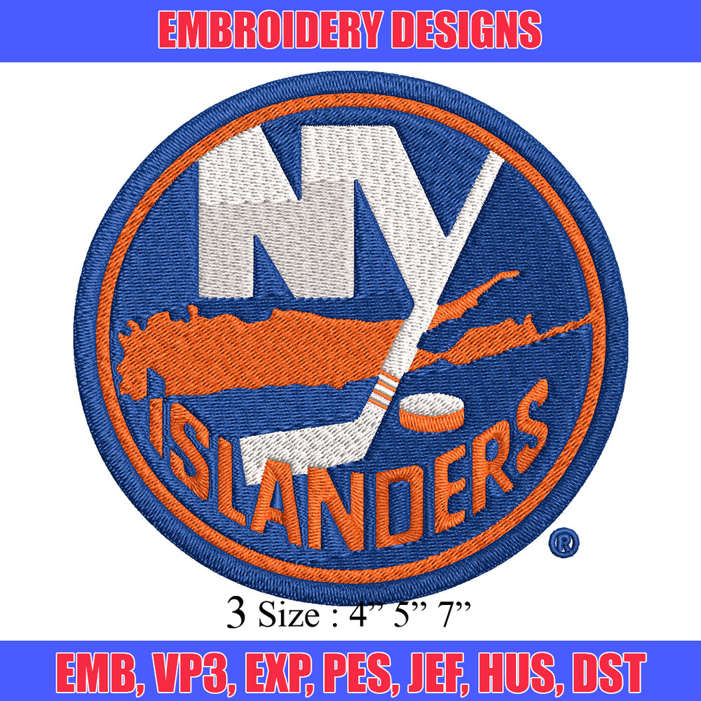 New York Islanders Embroidery Design, Brand Embroidery, Embroidery File, Logo shirt, Sport Embroidery,Digital download.jpg
