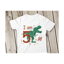 birthday boy svg, t-rex svg svg, boy dinosaur svg file,three-rex birthday boy svg, gift boys cut file cricut silhouette, 5 years old svg