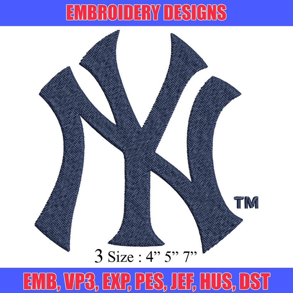 New York Yankees Embroidery Design, Brand Embroidery, Embroidery File, Logo shirt, Sport Embroidery, Digital download.jpg