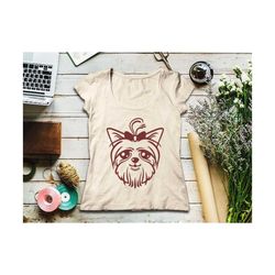 yorkie svg yorkie dog svg yorkie love svg, yorkshire svg, yorkshire terrier svg head face dog puppy svg silhouette svg cutting file cricut