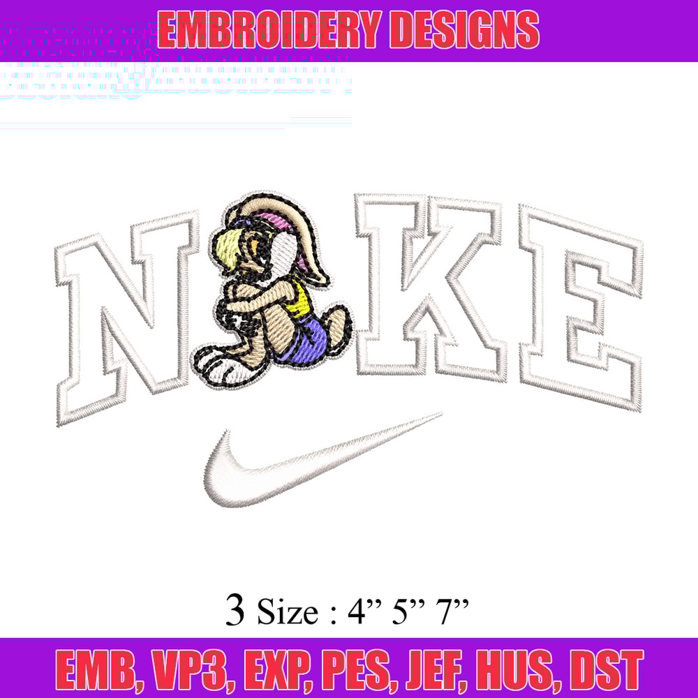 Nike bunny cartoon Embroidery Design, Cartoon Embroidery, Nike Embroidery, Embroidery File, Logo shirt, Digital download.jpg
