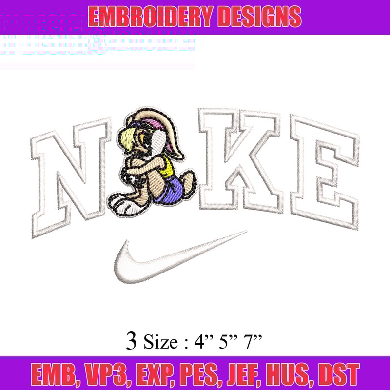 Nike bunny cartoon Embroidery Design, Cartoon Embroidery, Nike Embroidery, Embroidery File, Logo shirt, Digital download.jpg