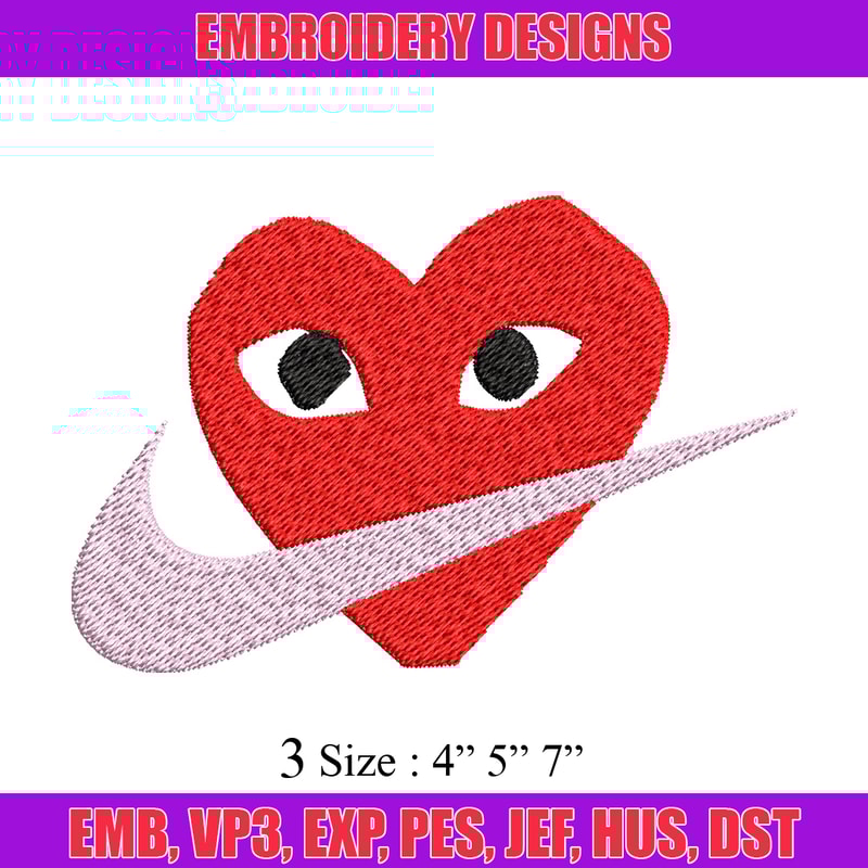 Nike eyes heart Embroidery Design, Nike Embroidery, Brand Embroidery, Embroidery File, Logo shirt, Digital download.jpg