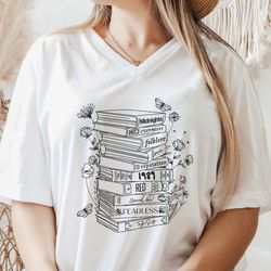 Taylor Swift Albums Books, Taylor Swift's Version Music Albums As BooksV Neck T-Shirt, Gift Shirt for 2023 Taylor Swift