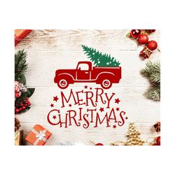 christmas red truck svg merry christmas svg merry christmas truck svg red truck svg christmas truck svg truck svg file christmas tree svg