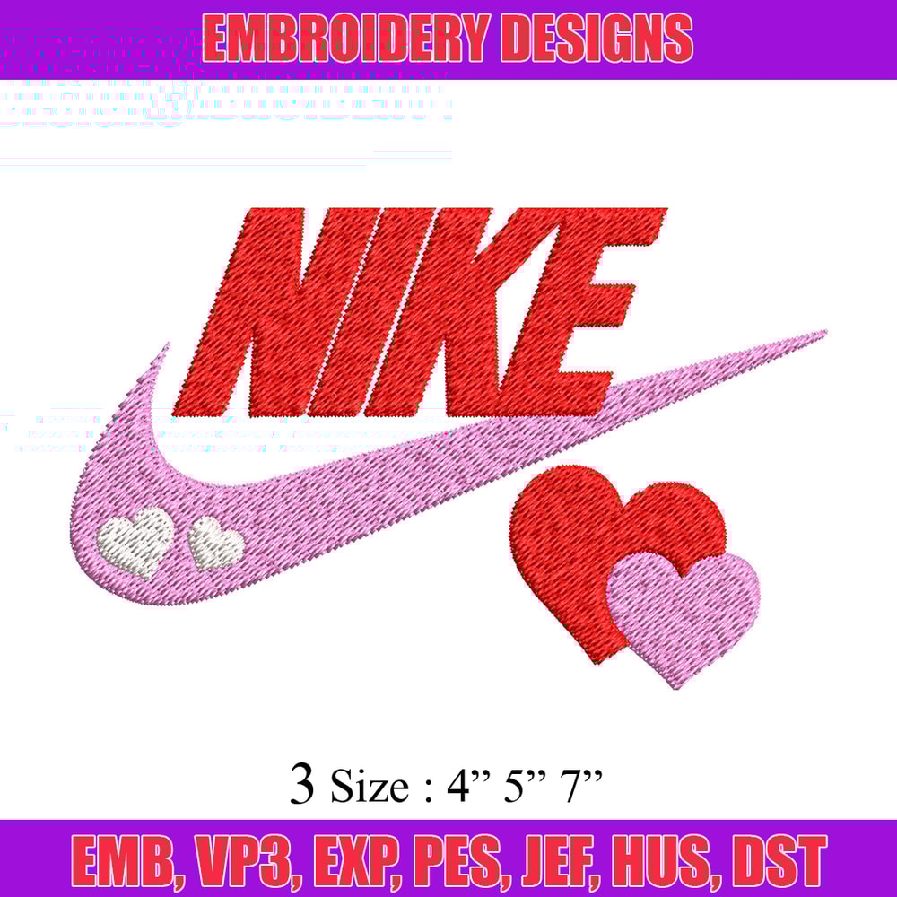 Nike pink love Embroidery Design, Brand Embroidery, Nike Embroidery, Embroidery File, Logo shirt, Digital download.jpg