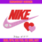 Nike pink love Embroidery Design, Brand Embroidery, Nike Embroidery, Embroidery File, Logo shirt, Digital download.jpg