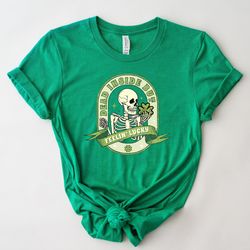 dead inside but feelin' lucky,st patricks day skeleton shirt png,retro lucky shirt png, retro st patricks day shirt png,