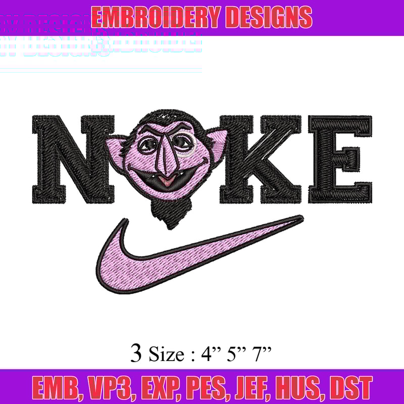Nike purple cartoon Embroidery Design, Nike Embroidery, Brand Embroidery, Embroidery File, Logo shirt, Digital download.jpg