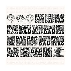 retro dad svg bundle, father's day svg bundle, dad quotes svg, png clipart,dad svg bundle, svg bundle dad gift ,dad quotes svg,dad sayings