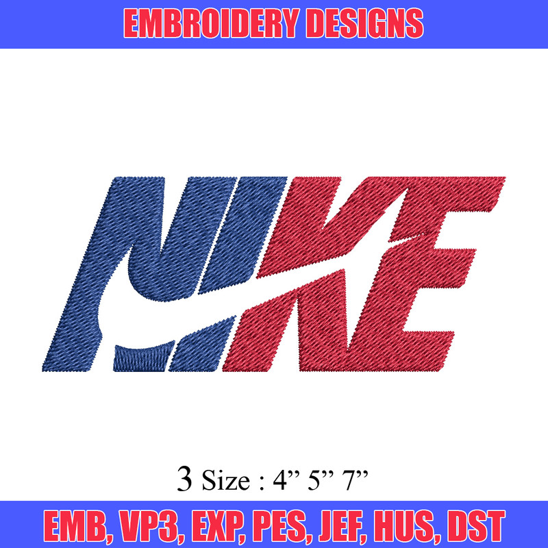 Nike red blue design Embroidery Design, Brand Embroidery, Nike Embroidery, Embroidery File, Logo shirt, Digital download.jpg