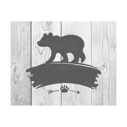 baby bear svg, little  bear svg file, bear cub svg, bear family svg, baby bear svg file, baby svg cricut silhouette cut file t- shirt design
