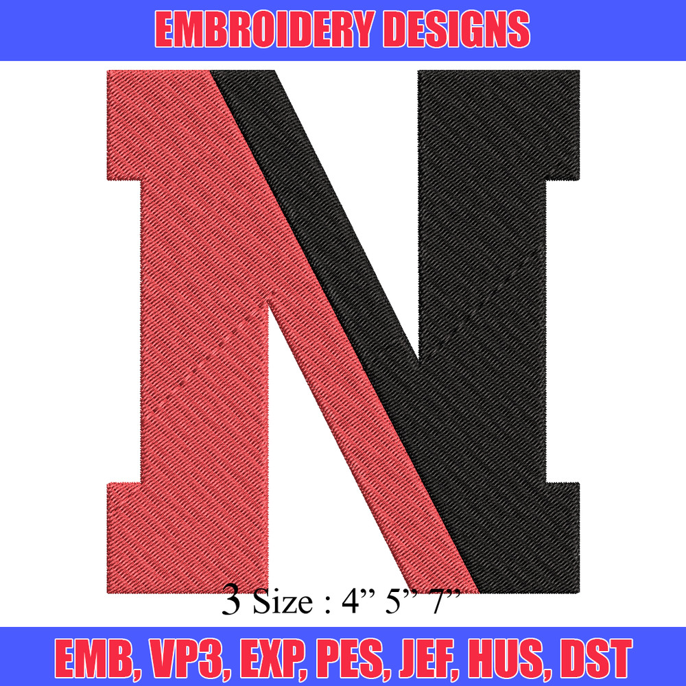 Northeastern Huskies embroidery, Northeastern Huskies embroidery, logo Sport, Sport embroidery, NCAA embroidery..jpg