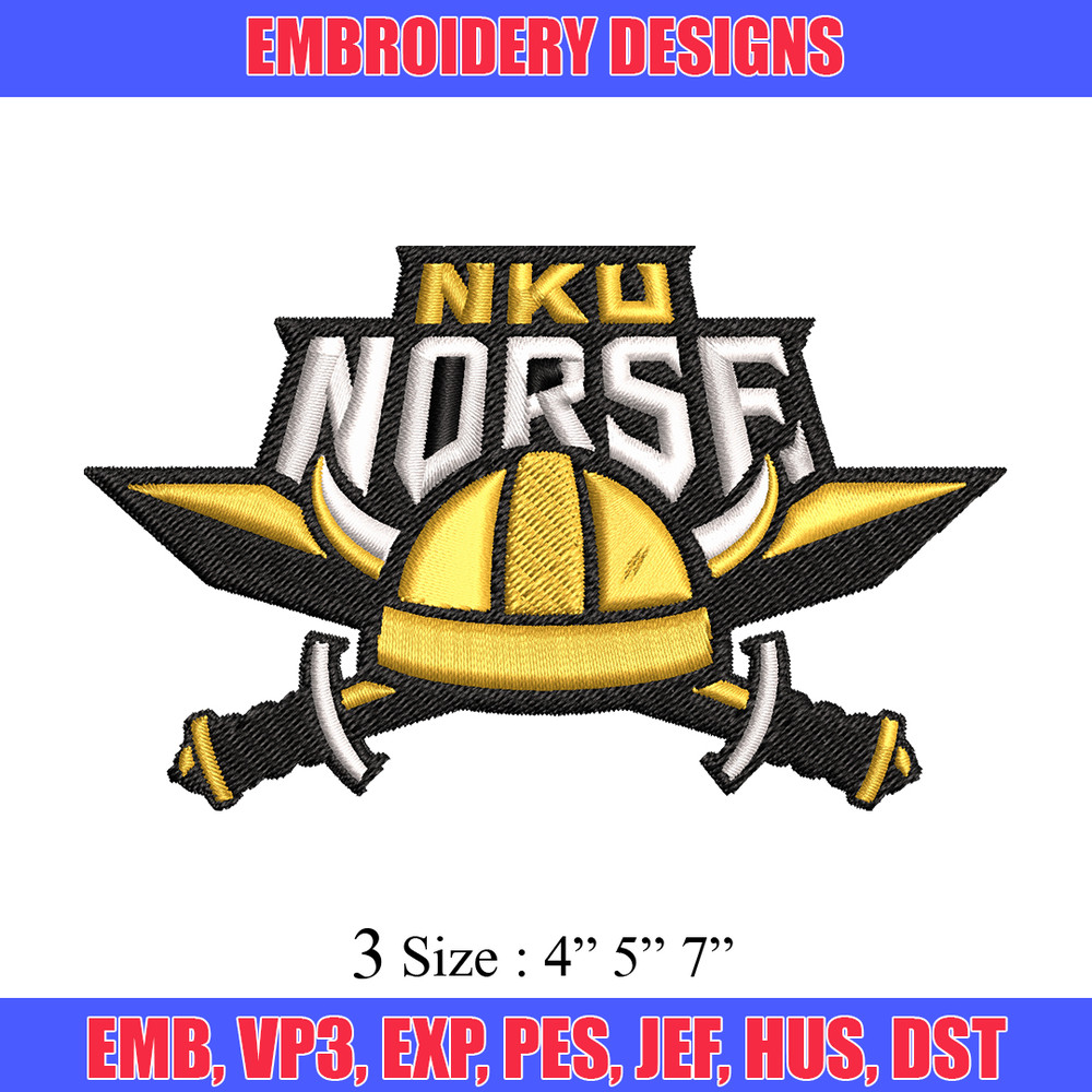 Northern Kentucky Norse embroidery, Northern Kentucky Norse embroidery, logo Sport, Sport embroidery, NCAA embroidery..jpg