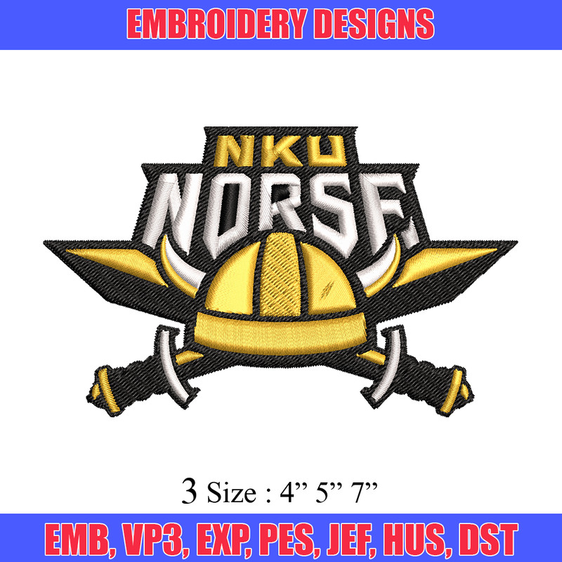 Northern Kentucky Norse embroidery, Northern Kentucky Norse embroidery, logo Sport, Sport embroidery, NCAA embroidery..jpg
