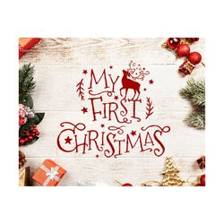 My first Christmas SVG Baby Christmas Svg file Baby First Christmas SVG file Baby Christmas svg Baby Christmas Silhouette svg Winter Svg