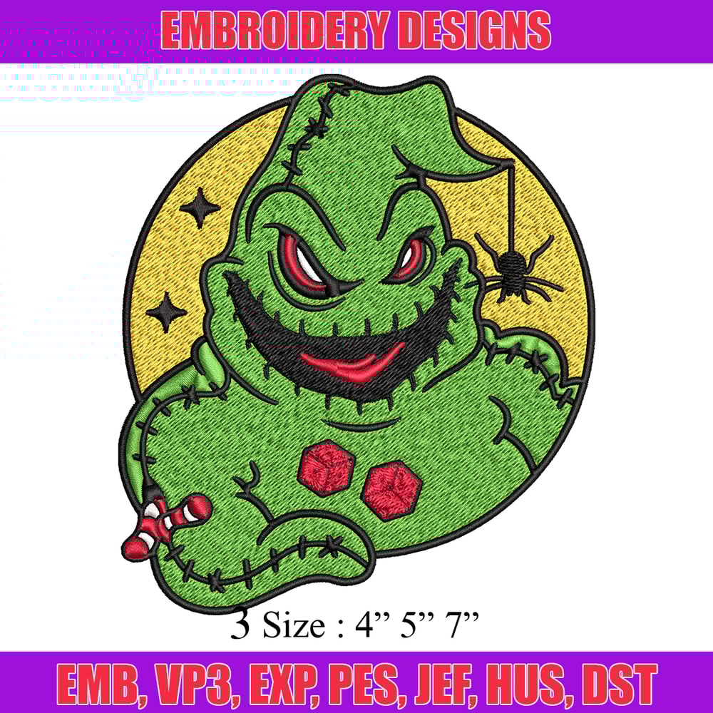 Oogie Boogie laugh Embroidery design, Oogie Boogie Embroidery, halloween design, Embroidery File, Digital download..jpg