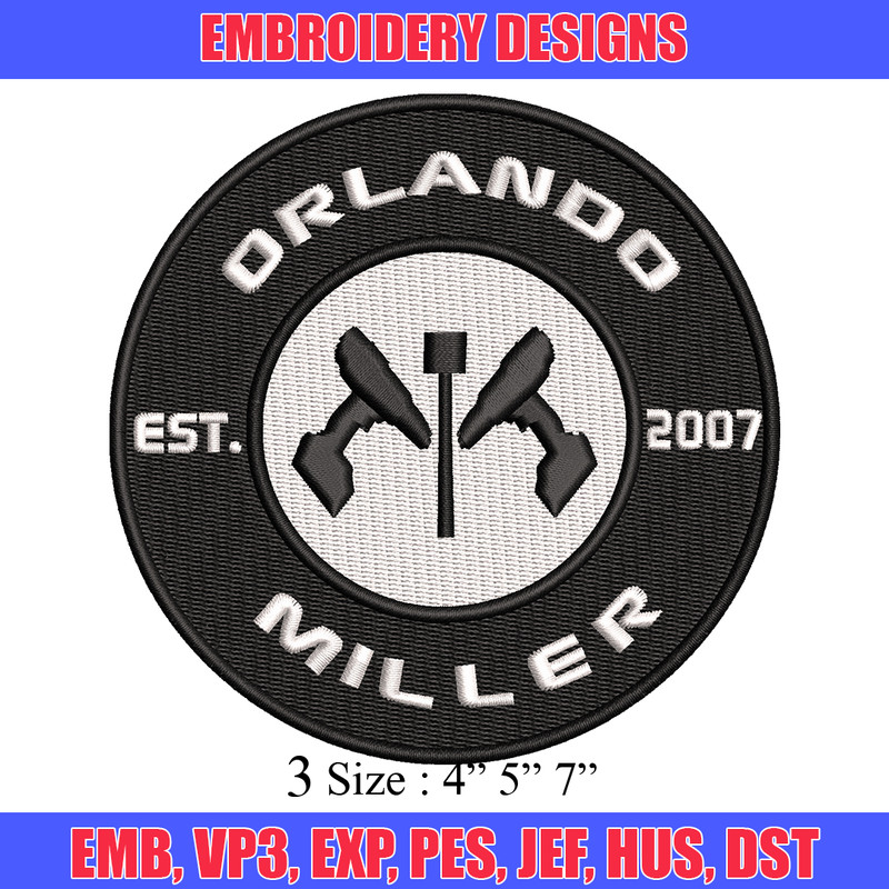 Orlando Miller Installations embroidery design, logo embroidery, logo design, embroidery file, Digital download..jpg